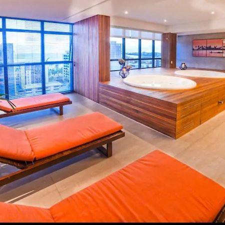 Luxo 1406 - Quarto E Sala Com Varanda Frente Mar Ponta Verde Maceió Exteriér fotografie