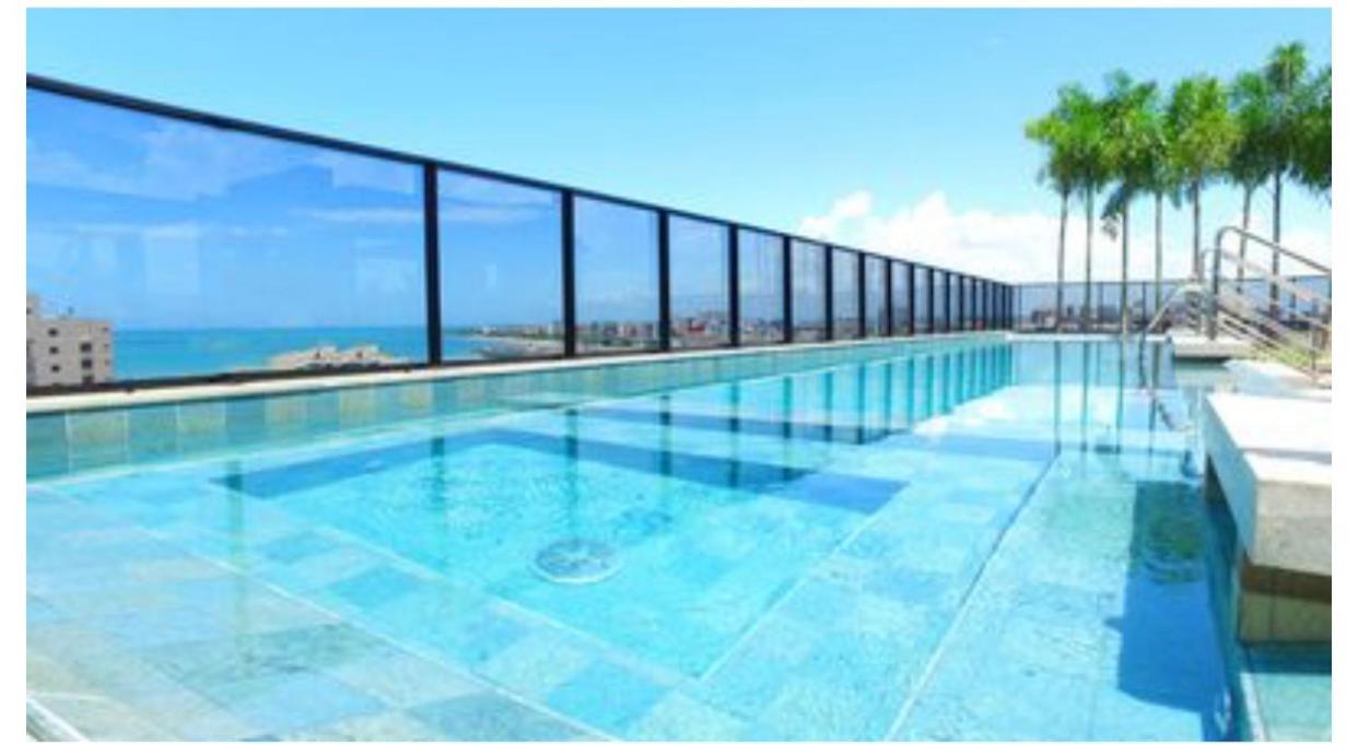 Luxo 1406 - Quarto E Sala Com Varanda Frente Mar Ponta Verde Maceió Exteriér fotografie
