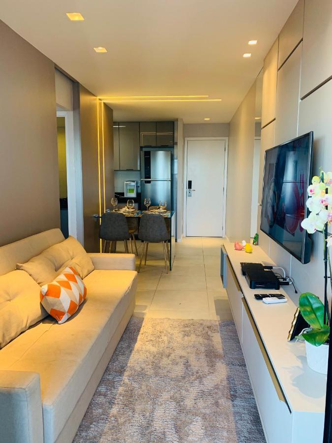Luxo 1406 - Quarto E Sala Com Varanda Frente Mar Ponta Verde Maceió Exteriér fotografie