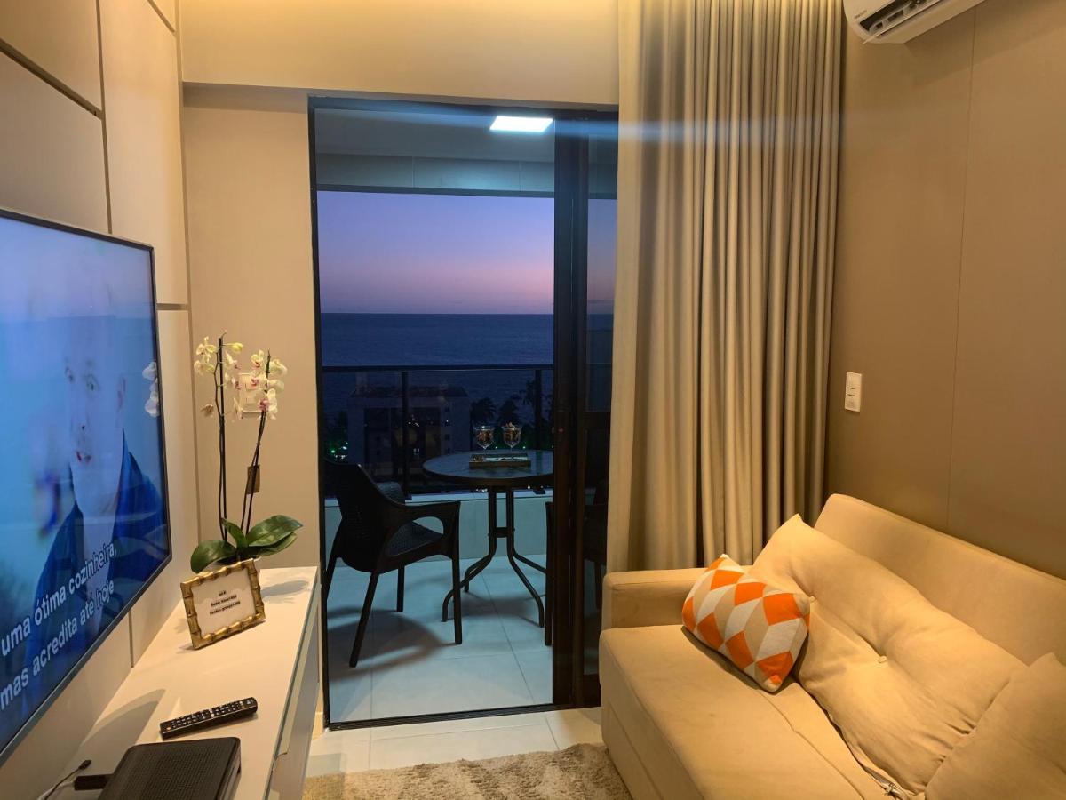 Luxo 1406 - Quarto E Sala Com Varanda Frente Mar Ponta Verde Maceió Exteriér fotografie
