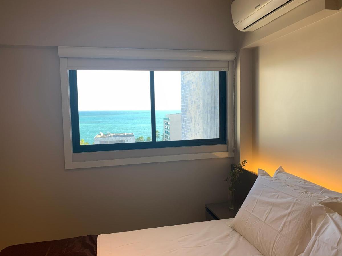 Luxo 1406 - Quarto E Sala Com Varanda Frente Mar Ponta Verde Maceió Exteriér fotografie