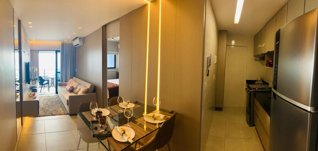 Luxo 1406 - Quarto E Sala Com Varanda Frente Mar Ponta Verde Maceió Exteriér fotografie