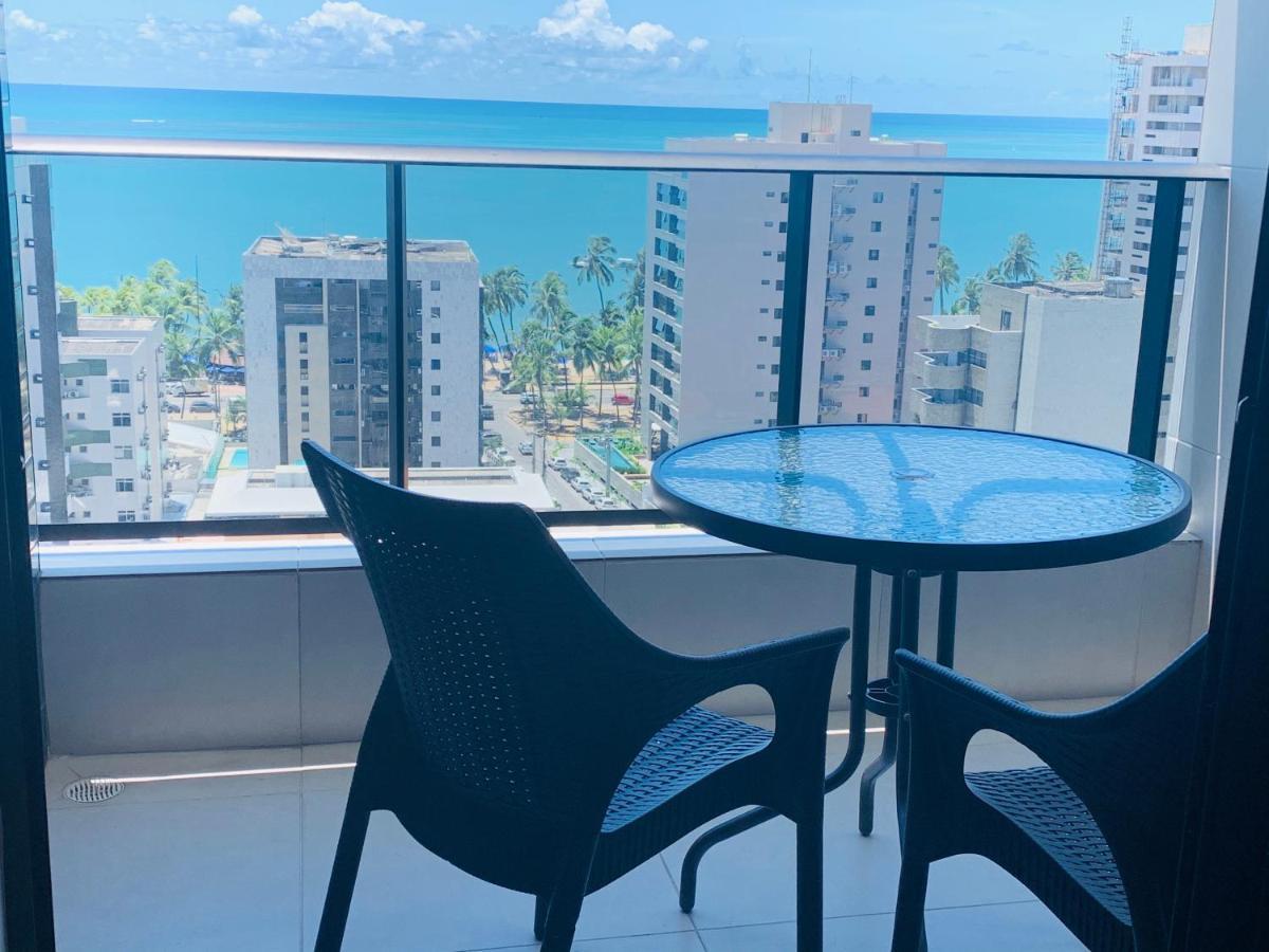 Luxo 1406 - Quarto E Sala Com Varanda Frente Mar Ponta Verde Maceió Exteriér fotografie