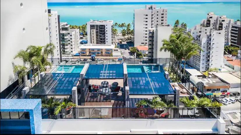Luxo 1406 - Quarto E Sala Com Varanda Frente Mar Ponta Verde Maceió Exteriér fotografie